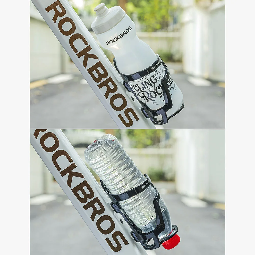 ROCKBROS Fahrrad-Flaschenhalter, PC MTB Mountainbike Rennrad Flaschenhalterung, Leichter Fahrrad-Flaschenhalter, Montage-Zubehör – Detail 4