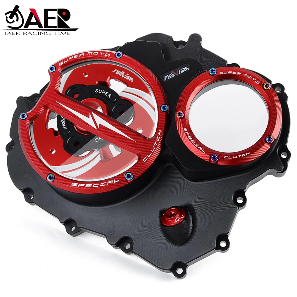

CNC CB650R CBR650R Clear Clutch Cover Pressure Plate Spring Retainer Ring for Honda CBR CB 650R CBR650 CB650 650 R 2019-2023