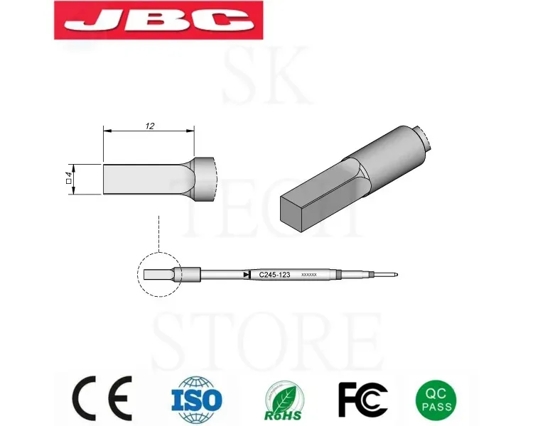 

JBC Soldering Iron Tips Specialized Replaceable Adapter For JBC T245-A Handle C245 Series C245-313 C245-124 C245-052 C245-311