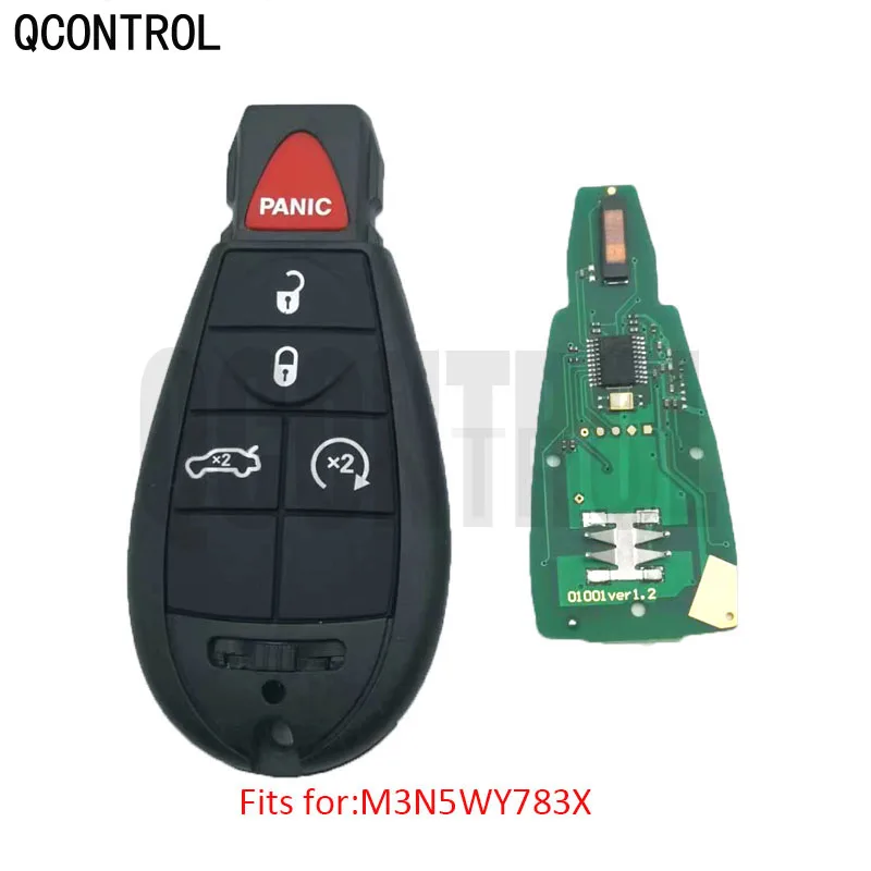 

QCONTROL Remote Smart Key for DODGE Car Vehicle Charger Challenger Durango Grand Caravan Journey Keyless IYZ-C01C M3N5WY783X