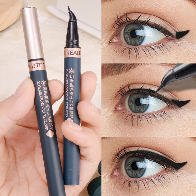 Elbow Eyeliner Pen Makeup Lasting Smooth Easy To Wear Eyes Brightener Waterproof Black Liquid Eyes Liner Pencils Eye Makeup Tool