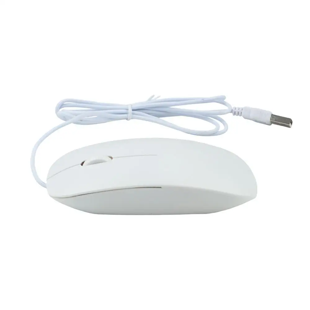 For Pc Laptop Accessories Black White 1200dpi Gaming Mouse 3d Roller Computer Mouse Wired Mouse Optical Mouse Usb Wired Mouse