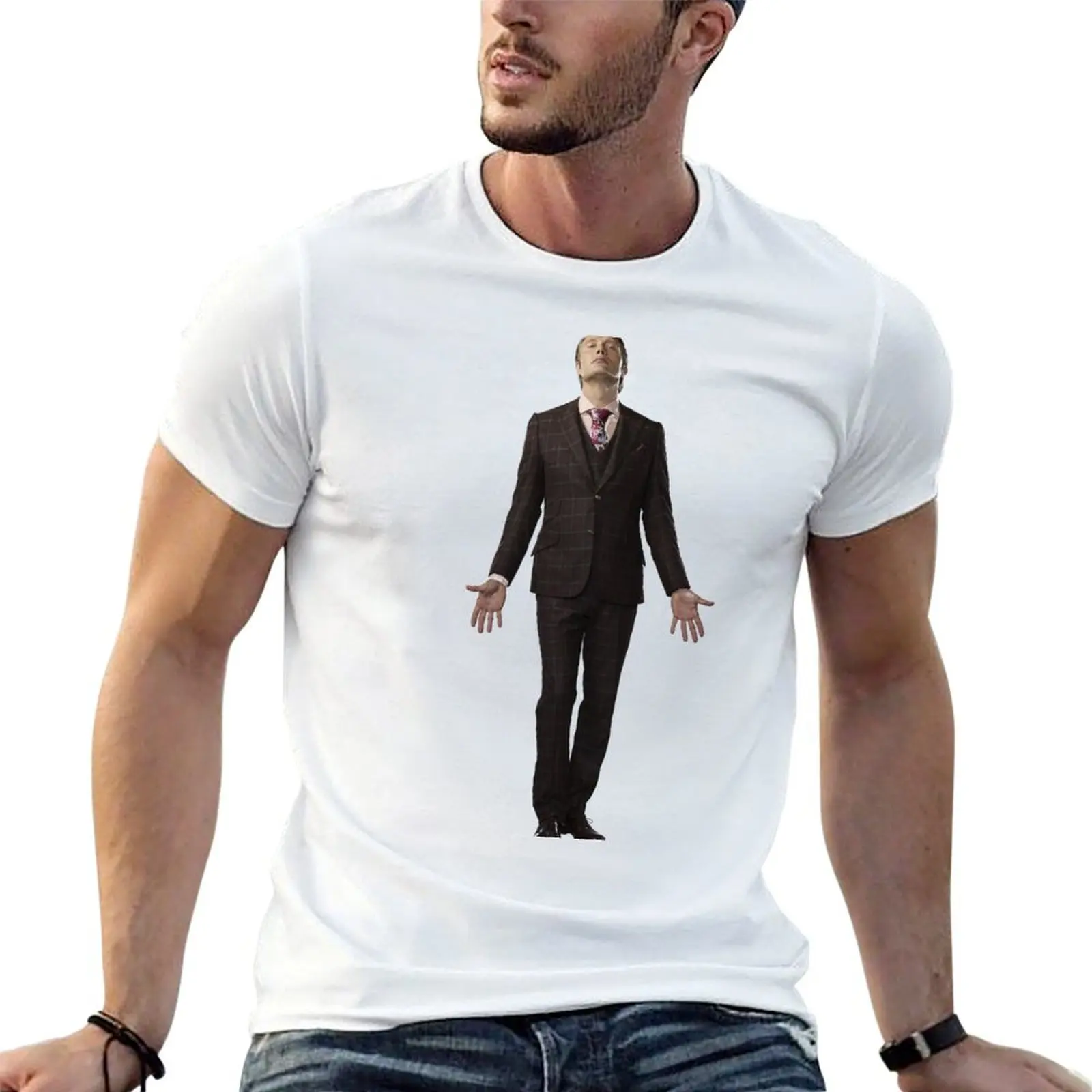 

NBC Hannibal T-Shirt man t shirt graphic man t shirts high quality luxury brand T-Shirt
