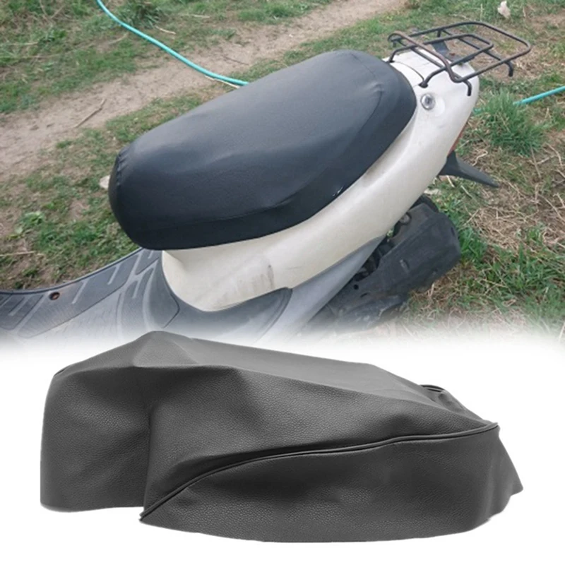 2X Motorcycle Seat Cover Imitation Leatherseat Cover For HONDA DIO AF27/AF28 Motorcycle Modification Black