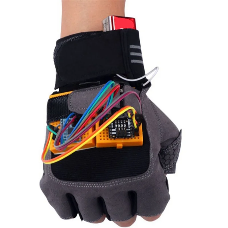 Eficiente para programación de guantes Kit Deportes Control de gestos inalámbrico Bluetooth