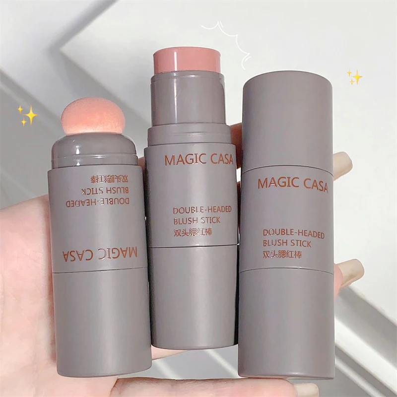 Blush Stick Face Contouring Shadow Waterproof Brightening Blusher Long-lasting Tint Cheek Korean Makeup Cute Cosmetics Gadgets