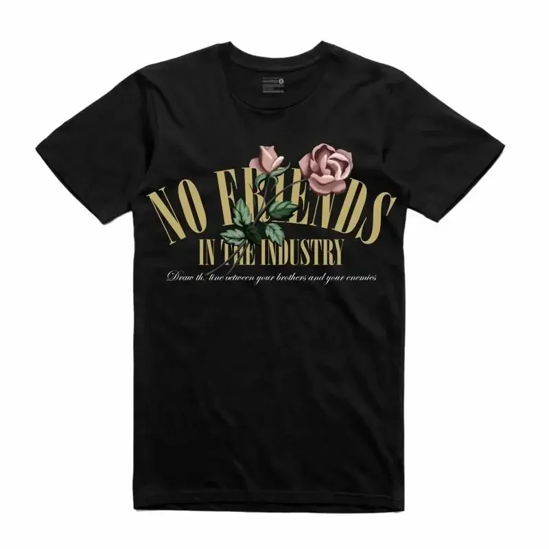 NEW Streetwear on Demand DRAKE NO FRIENDS INDUSTRY BLACK T Shirt SMALL 3