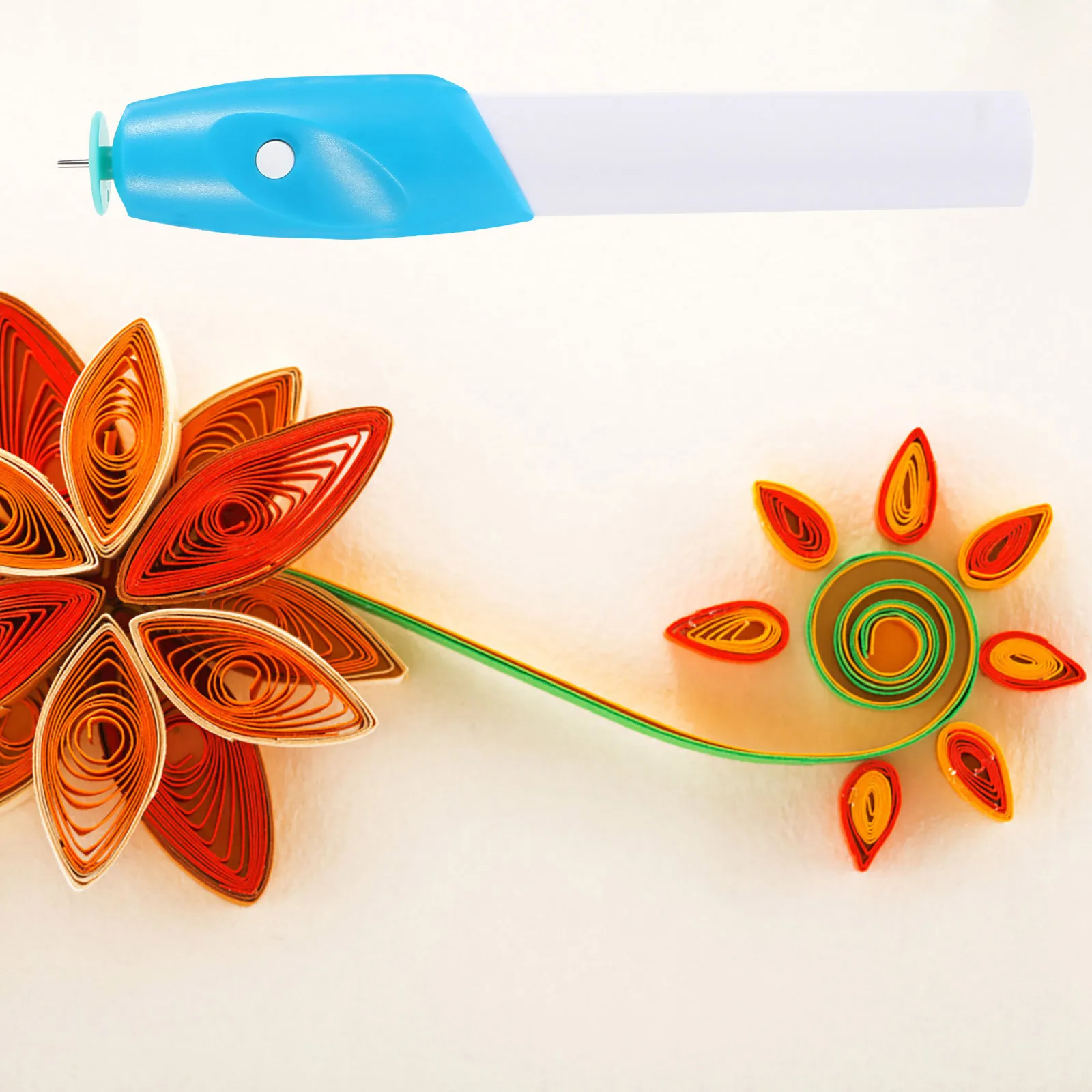 

1Pcs Portable Quilling Pen High-Quality Paper Curling Tool for DIY Crafts Flowers Stars Animals Design Creative Art Making Kit