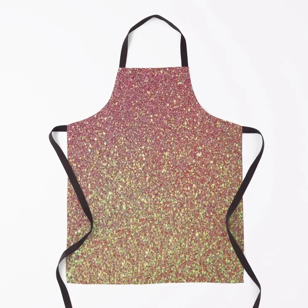 

Gold pink sparkle Apron Kitchen Handle For Women Professional Barber Goods For Home And Kitchen nail tech supplies Apron