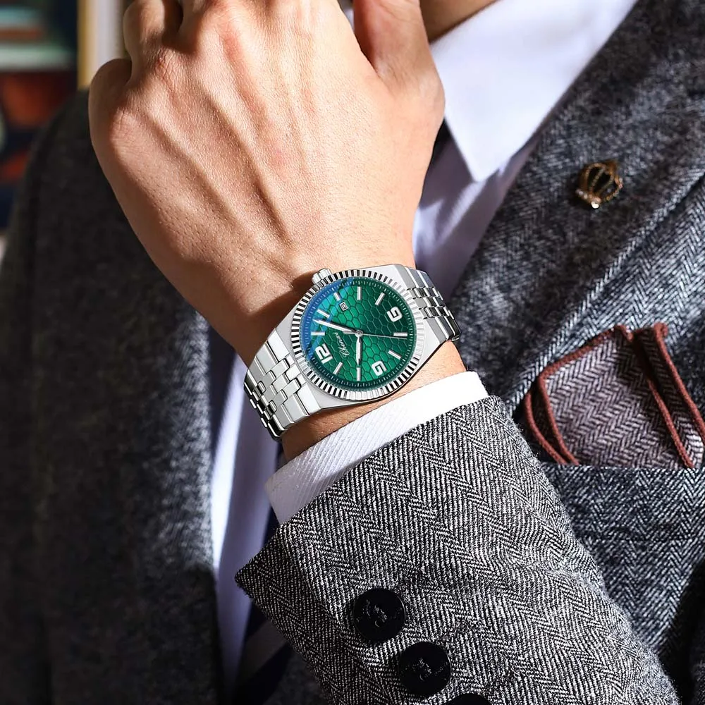 CHENXI الفاخرة زوجين كوارتز ساعة الفولاذ المقاوم للصدأ مقاوم للماء مضيئة تاريخ ساعة للرجل المرأة الساعات الذكور على مدار الساعة