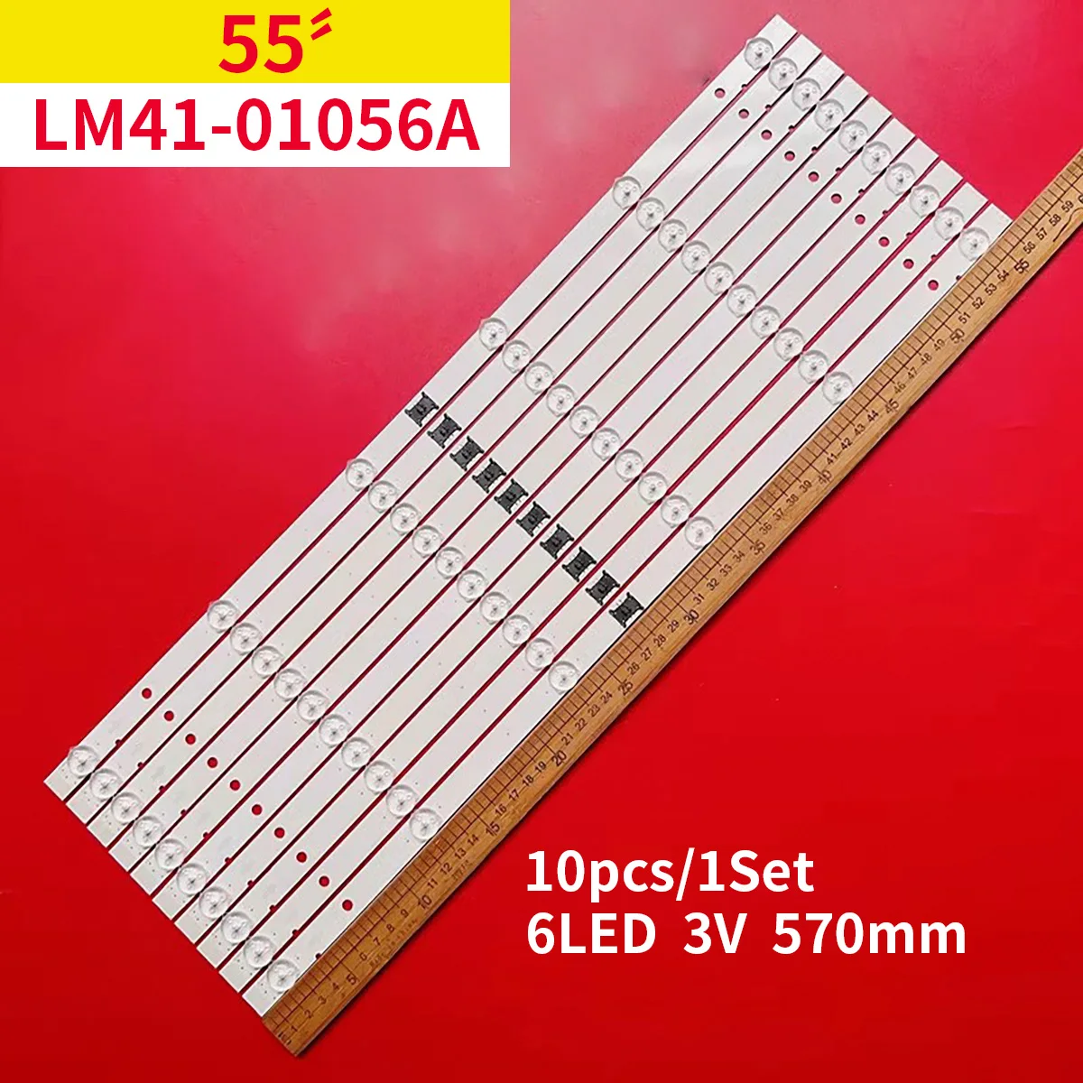 LED Backlight Strips 6LED For KD-55X8000H KD-55XH8096 KD-55XH8196 XBR-55X800H I-5500SY80062-VC LM41-01056A 01022A