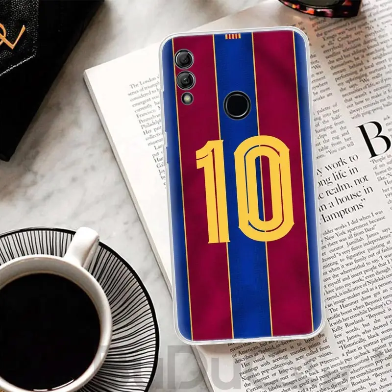 FootBall Number 7 10 30 Cover For Huawei Honor 10 Lite 9X 9 8S 8X 8A Phone Case Y5 Y6 Y7 Y9S P Smart Z 2019 2021 50 1020i Coque