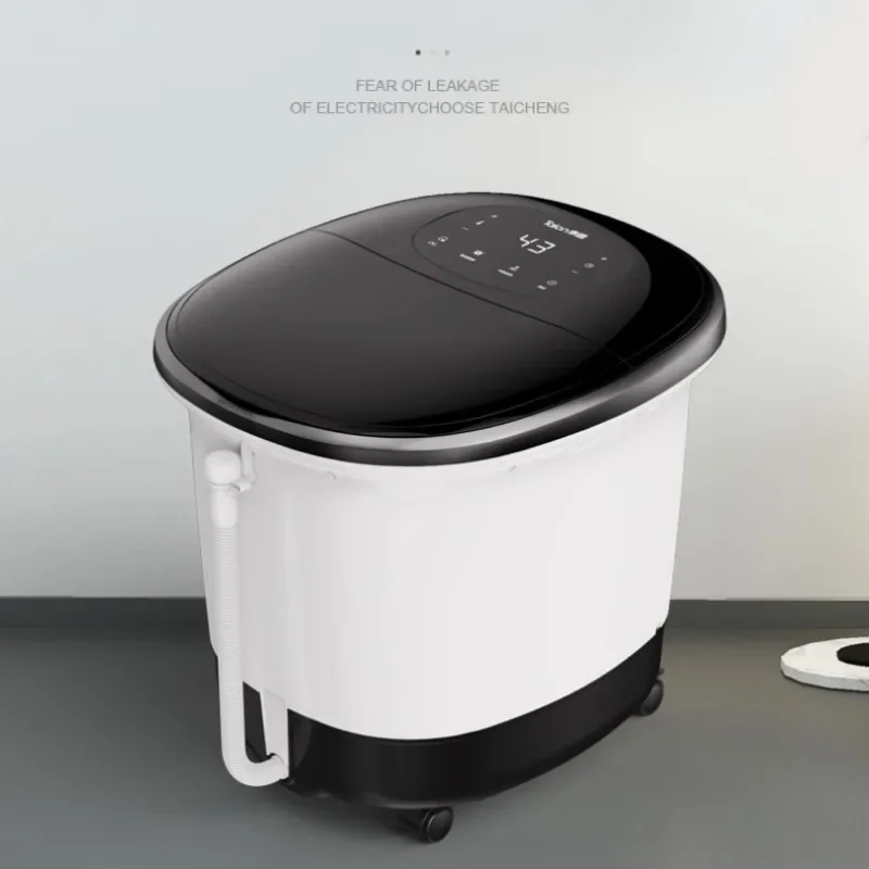 Whirlpool Tub Pedicure, Automatic Bath Foot Massager with Electric Water, Constant Temperature Heating Bath Electric Automatic