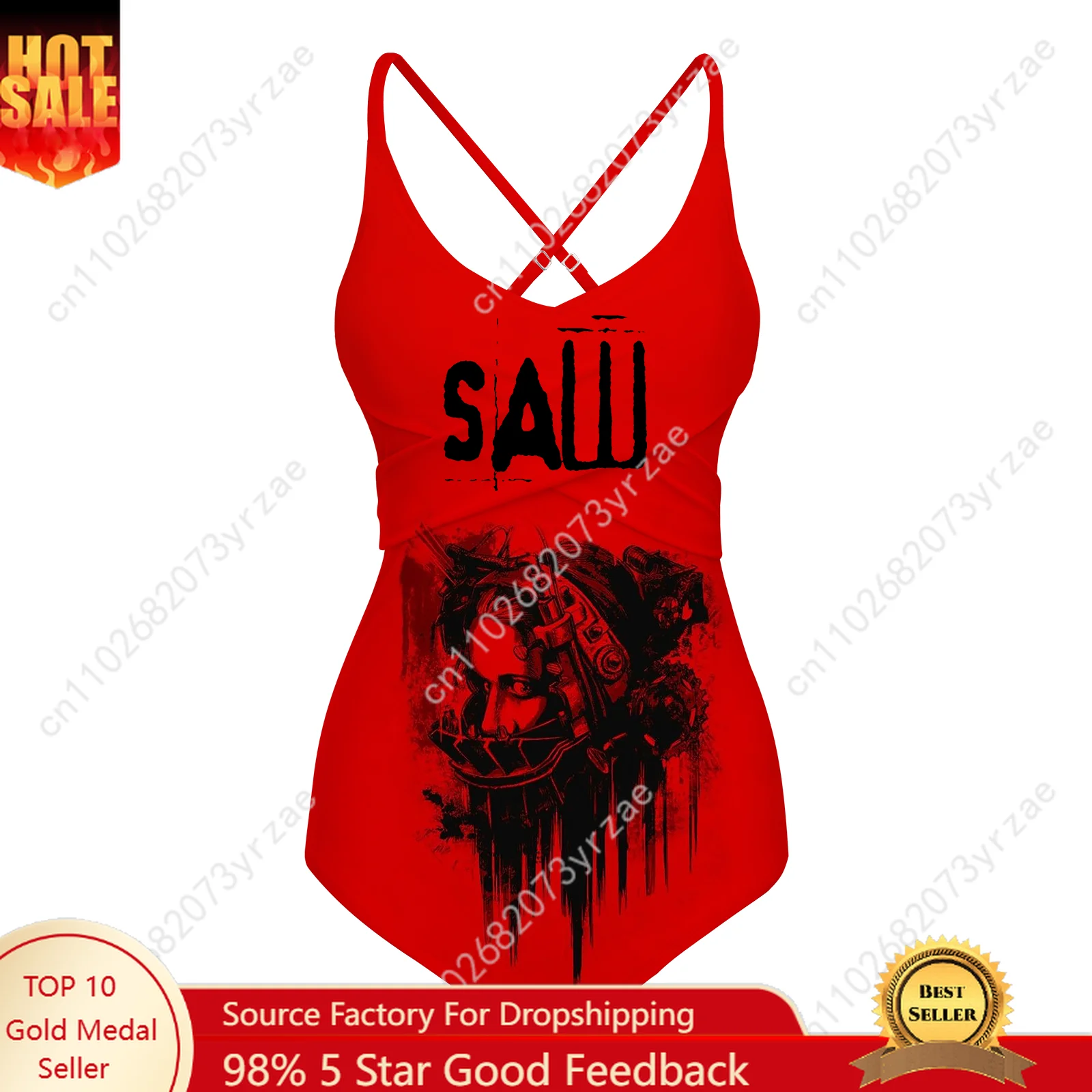

Saw Womens Sling Swimsuits Personalized Pattern Fashion Sexy Swimwear Pool Party Beach Bikini Summer Holiday Custom Made Suits