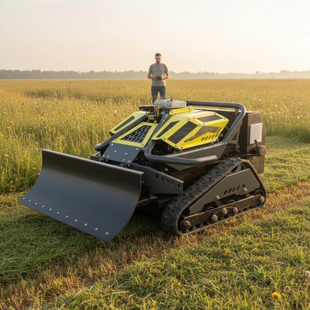 Hot Sale Cordless Remote Control Lawn Mower 200cc 60L Heavy-Duty Adjustable Cutting Height Long Battery Life