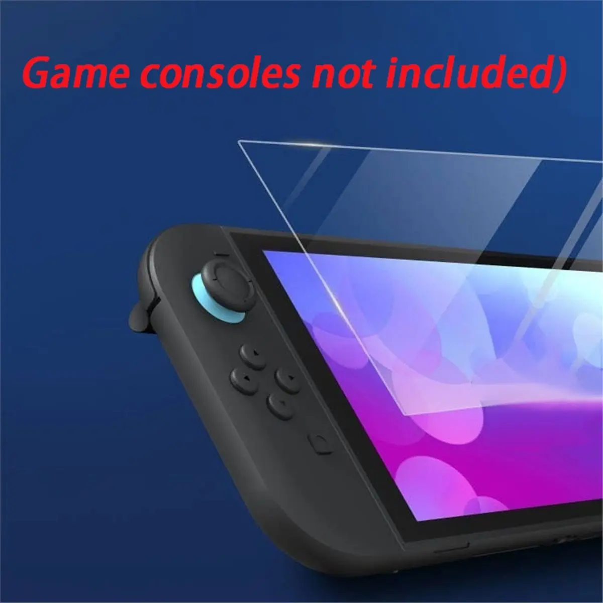 Happy New-  For Switch 2 Screen Protector Film Kit for Switch 2 Ultra-Clear Anti-Scratch Tempered Glass Protective Film