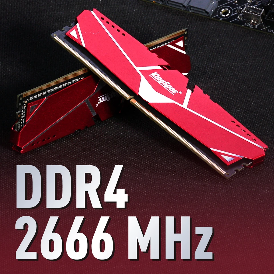 KingSpec 16GB DDR4 2666MHz メモリー 8GBX2 KingSpec 16GB (2x8GB) DDR4 RAM 3200MHz for Desktop - Plug-and-Play
