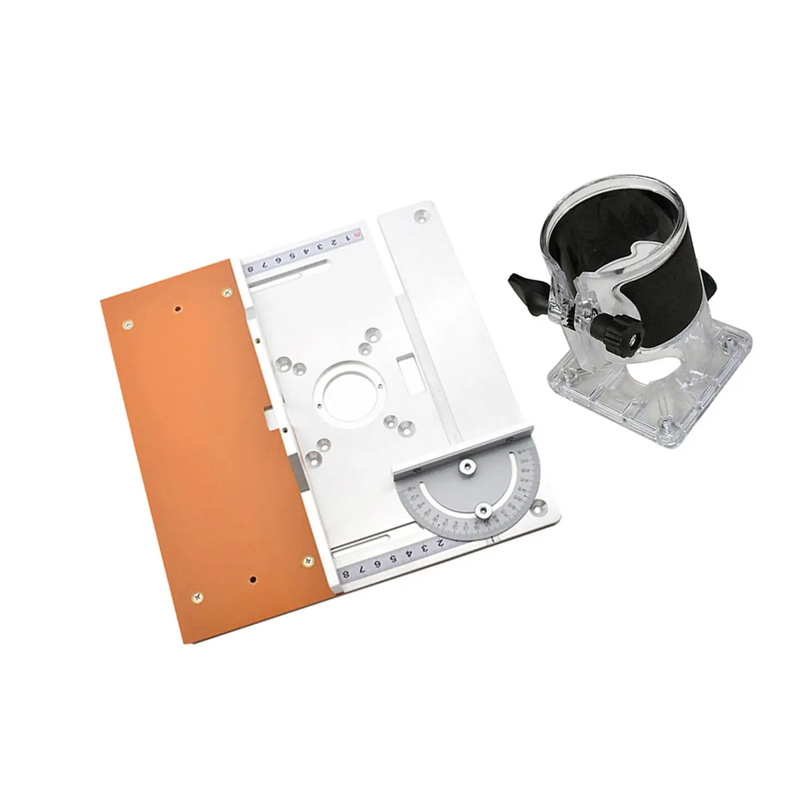 Aluminium Router Table Insert Plate Fence Sliding Brackets Flip Board Sliding Brackets Woodworking Benches for Trimming Machine