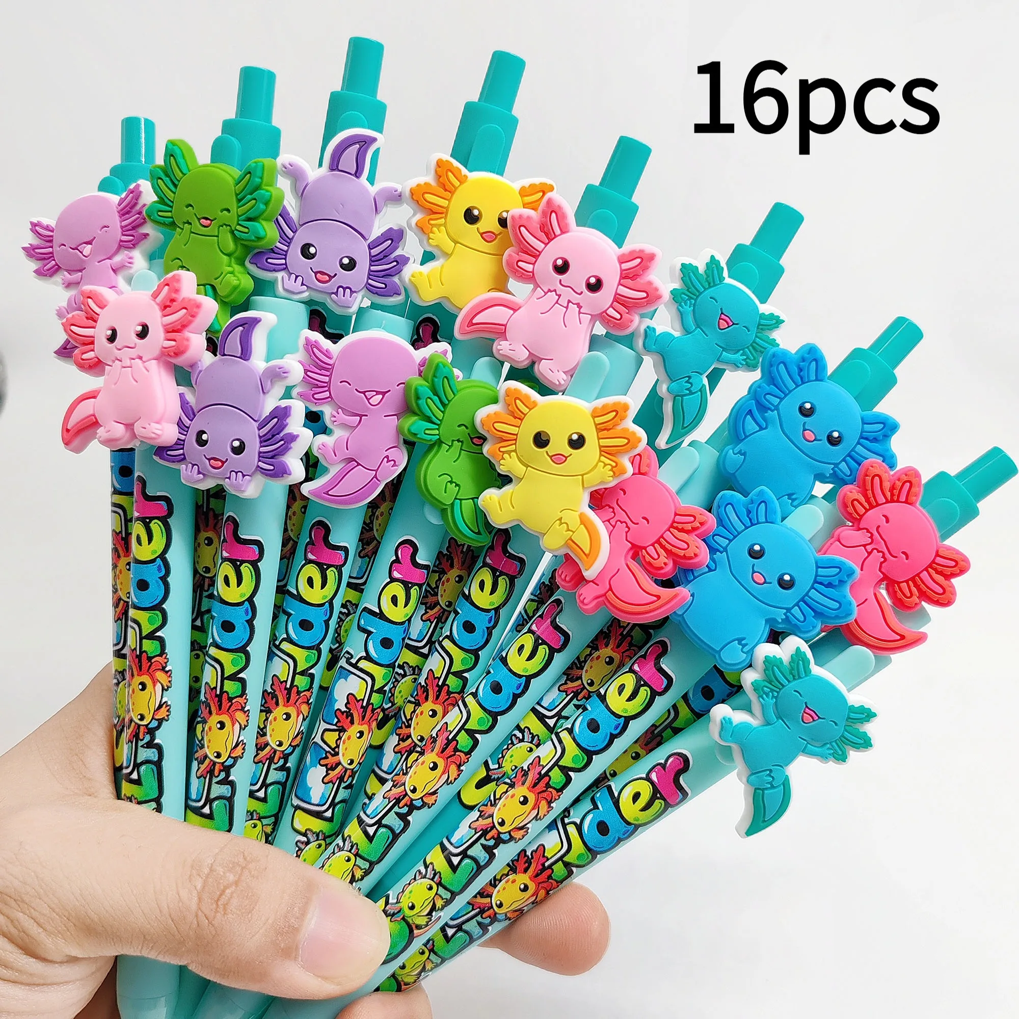 

6pcs/16pcs Happy Color Salamander Series Ballpoint Pen Student Writing Signature Gift Preferred Gift