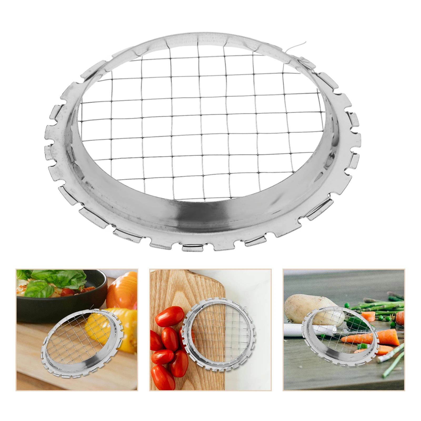 

Stainless Steel Egg Slicer Potato Chopper Cuber Strawberry Cutter Vegetable Slicer Cheese Cube Tomato Sandwich