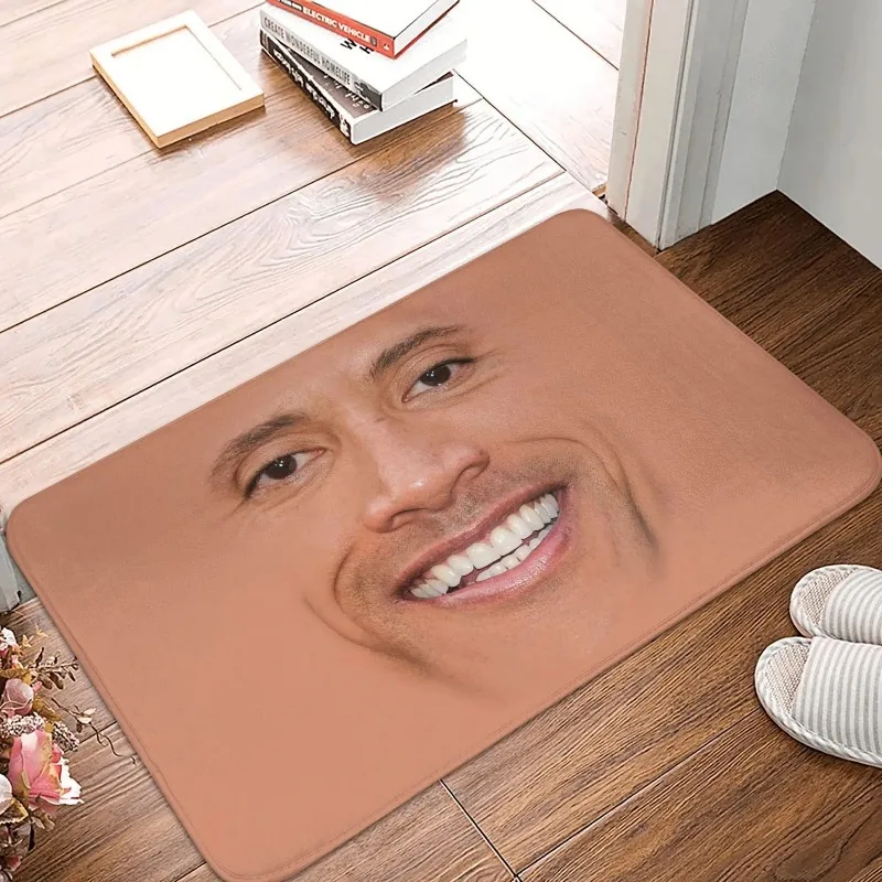 Dwayne The Rock Johnson Meme Doormat Mat Anti-Slip Floormat Bathroom Doormat Kitchen Bedroom Rug Carpet