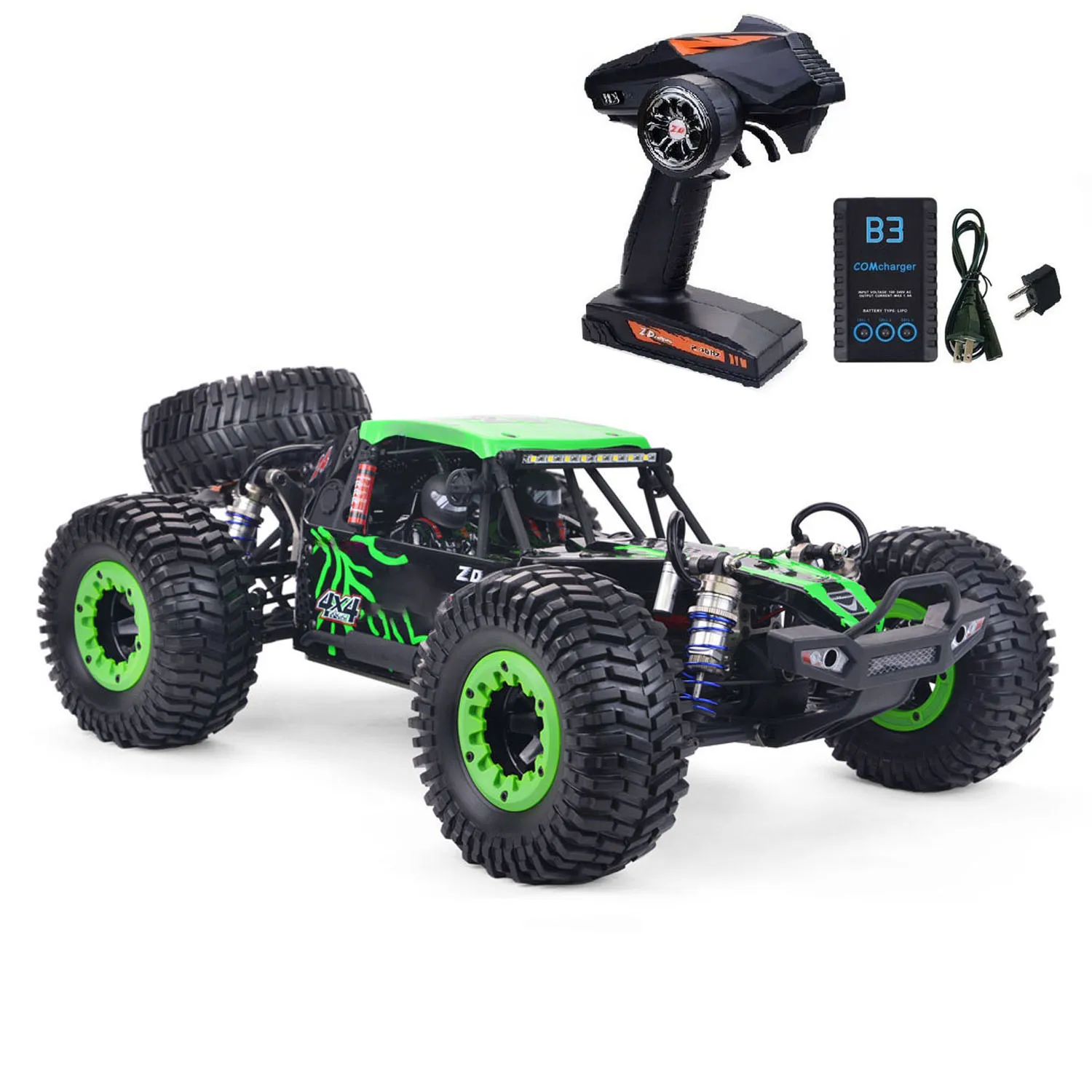 

Toy ZD Racing Cars DBX-10 1/10 RC Desert Truck 4WD Remote Control Off Road Vehicle 3660 Brushless Motor All Terrain Tires Model