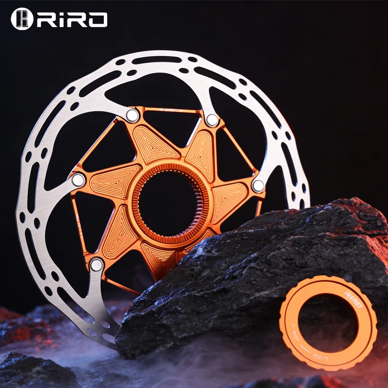 

RIRO Bicycle Center Lock Disc Rotor 140 160mm Road Bike Disc Brake Floating Rotor Aluminum Alloy Discs Ultralight Cycling Parts