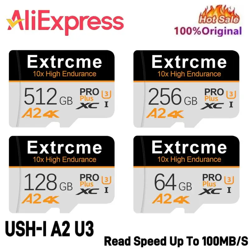 Original Micro Card 32GB High Speed TF Card SD Memory Card 128GB For Phone Security Protection Flash Card Give Card Reader