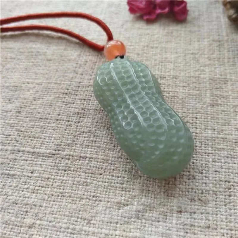 Natural Carved Peanut Pendant Pendant Men's and Women's Fashion and Simplicity