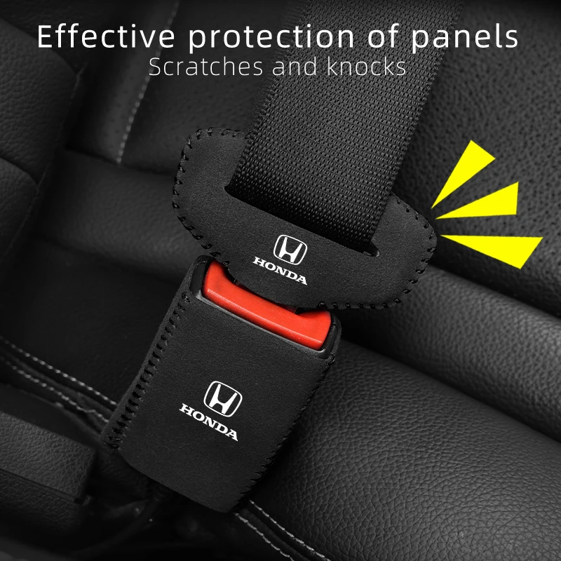 Car Accessories Seat Belt Buckle Anti-scratch Protector Cover For Honda Civic Accord Fit City Vezel CRV Odyssey Pilot Jazz Prelu
