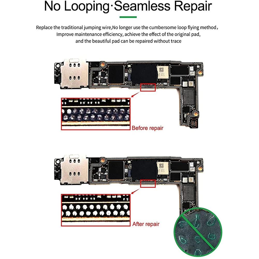 5 uds RL-007 reparación sin bucle pieza de soldadura por puntos reparación de cables para saltar puntos de soldadura reparación perfecta para móvil