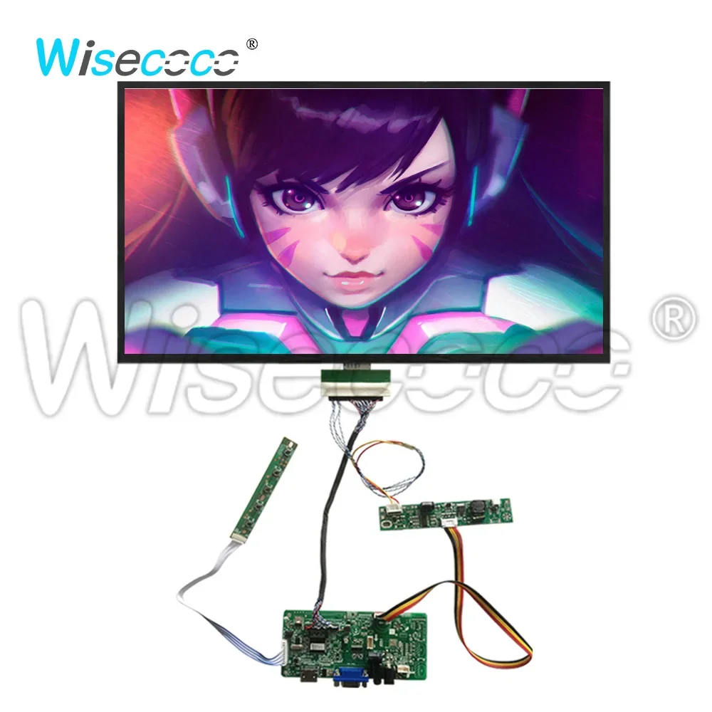 

Wisecoco 15.6 Inch 1920x1080 LCD Screen IPS 1200 Nits High Brightness Display Outdoor LVDS VGA Driver Board