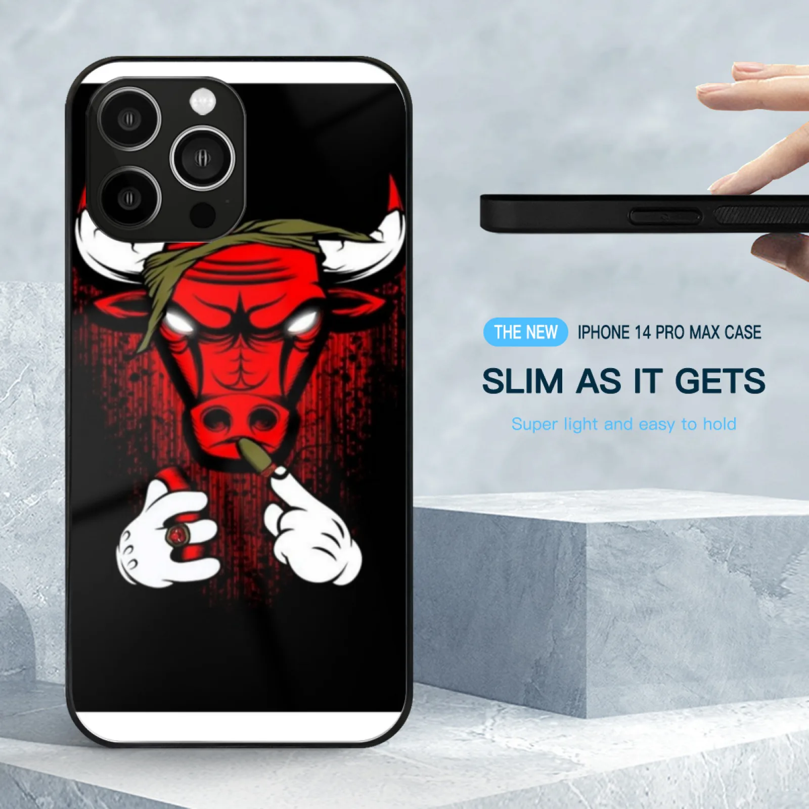 Cases Bulls Phone Soft Glass Case For Iphone 15 14 13 12 11 Pro X Xs Xr 7 8 Max Mini Cover Cases Phone Bulls Chicago