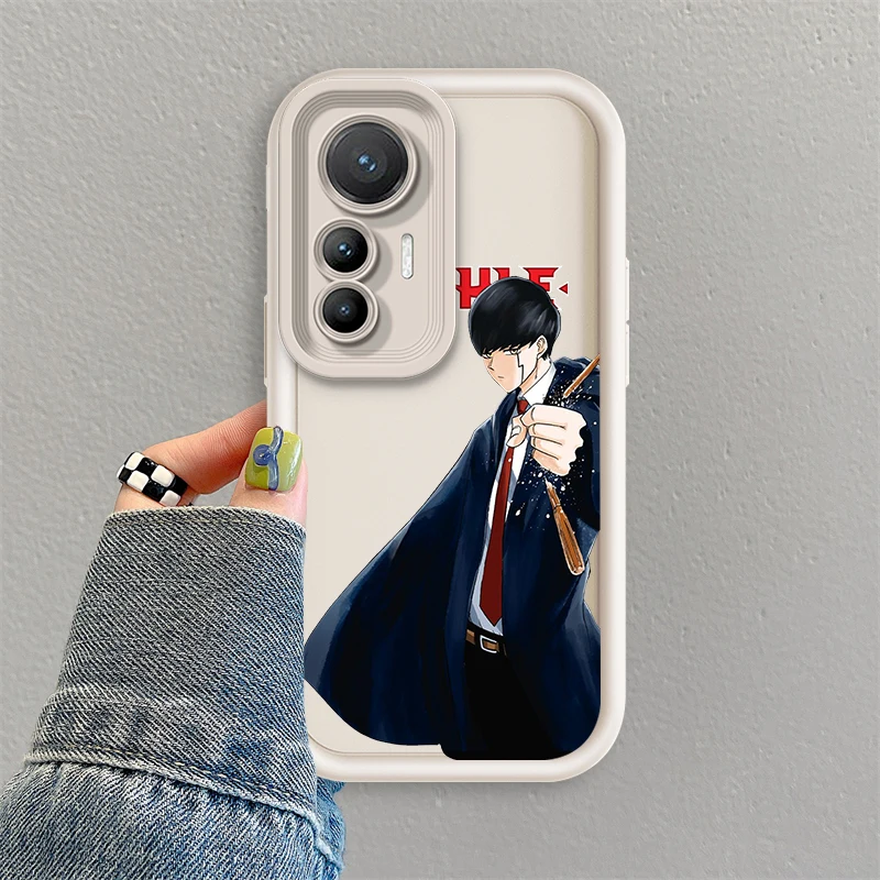 Anime Art M-Mashle Cool Eye Ladder For Xiaomi MI 14 12T 11 Lite Poco M3 X5 X4 F5 F4 F3 F2 GT Pro 5G TPU Phone Case