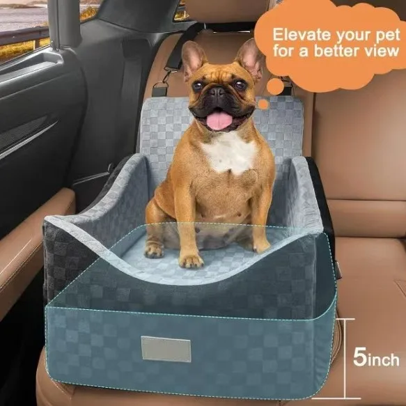 Cama de viaje portátil para perros en el auto: funda cálida lavable - imagen 2