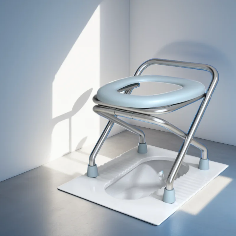 Folding Elderly Shower Stool Stainless Steel Adult Foldable Shower Stool Restroom Handicap Chaise Pliantes Home Furniture