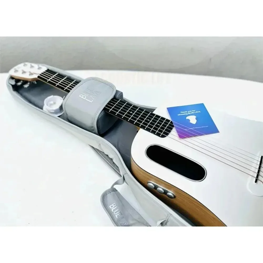 BLUE LAVA FreeBoost Smart Guitar 36 Inch Travel Acoustic Guitar with Tuner Recording and Beat Functions Beginner Guitar