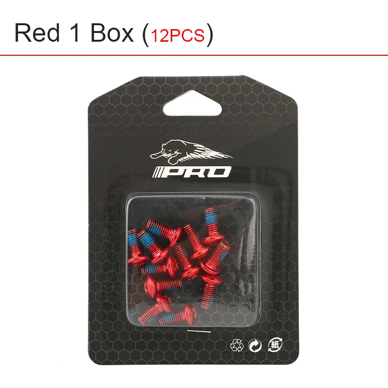 MTB Bremsscheibe Befestigungsschraube 12PCS T25 Farbe Legierung Stahl Scheibenbremse Schraube Fahrradzubehör – Detail 3