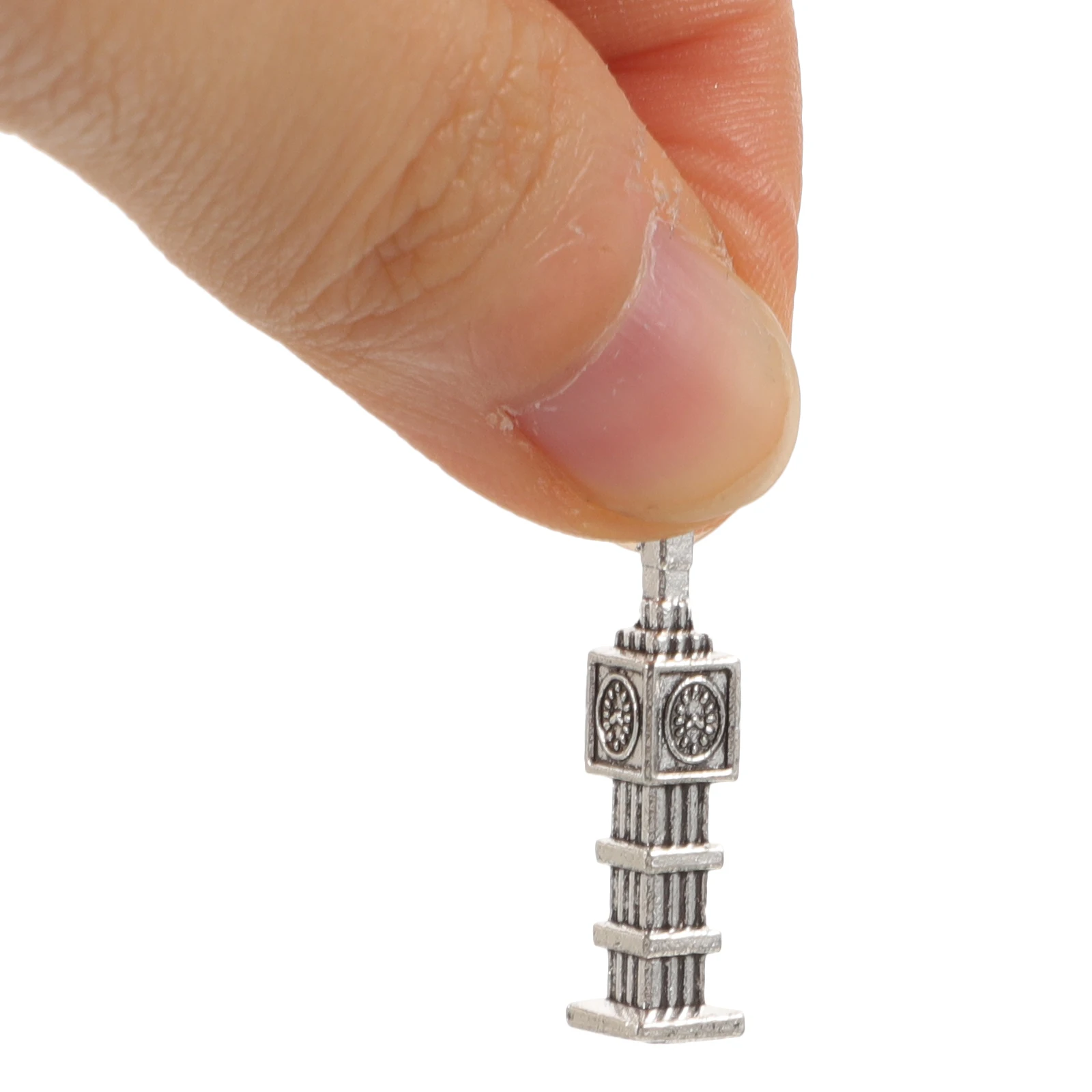

50pcs Vintage Pendant Charms For Necklace Alloy Architecture Jewelry Diy Decorative Pendant Neck Chain Ornament Women
