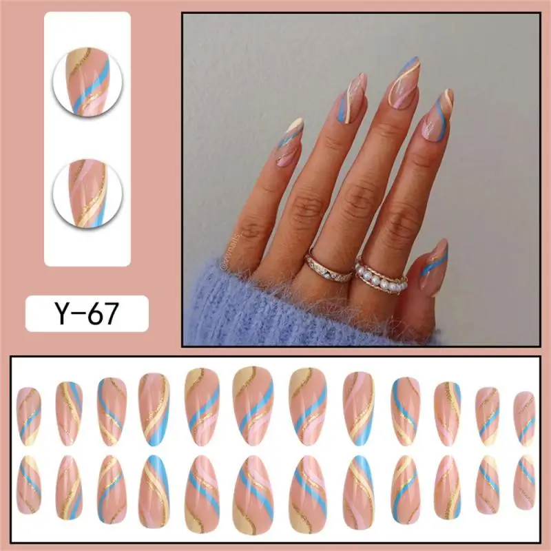 Parches para manicura de uñas postizas, arte de uñas usable con diseño, cubierta completa, desmontable, largo, corto, accesorios para uñas postizas