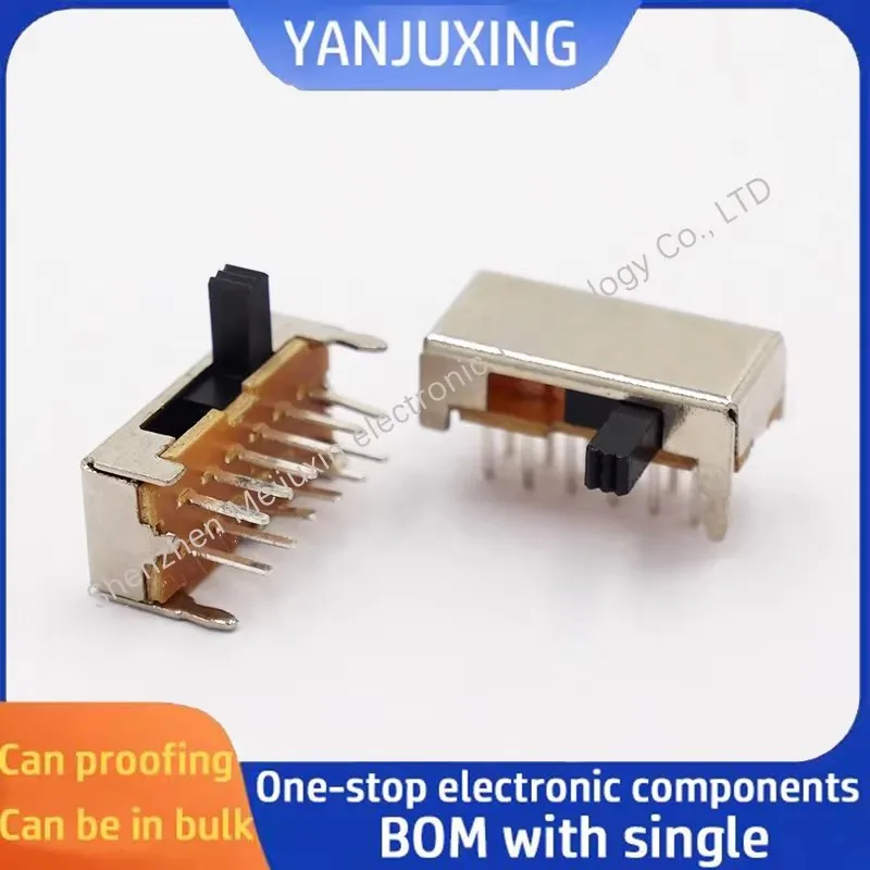 5 قطعة/الوحدة SK-24D02 تبديل التبديل مصباح يدوي 4 التروس 2 أقدام ثابتة 12 قدم مكبر كهربائي أفقي انزلاق التبديل 2P4T