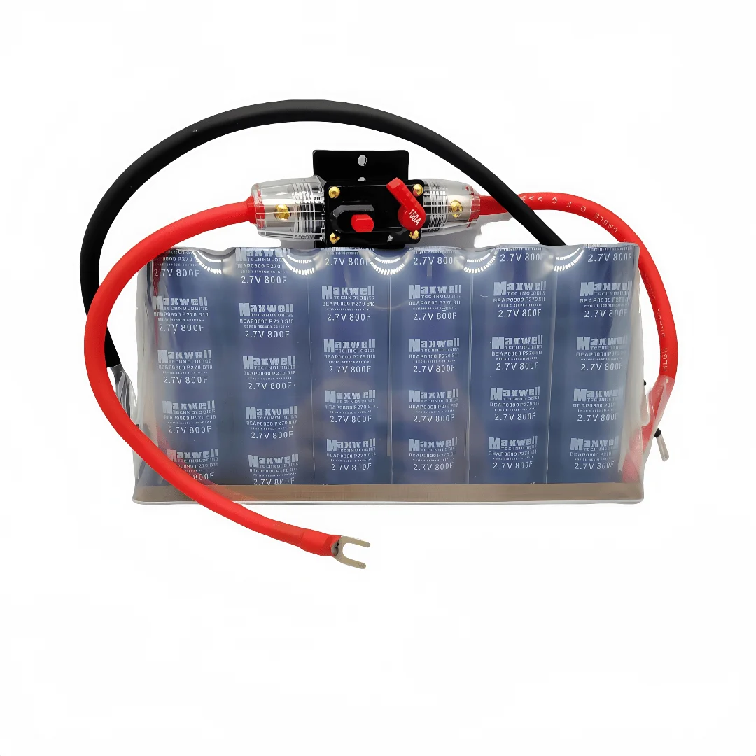 غلاف بلاستيكي بسلك 6GA، مكثف فاراد فائق عالي السعة MAXWELL 16V 133F بطارية حماية السيارة #4