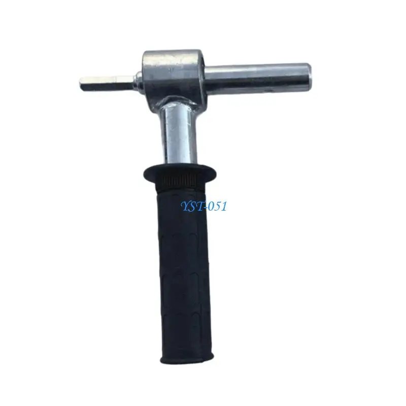 E15A Sturdy Metal Ice Drill Attachment Converts Standard Drill Into Efficient Ice Auger Drill Adapter Secure Connection