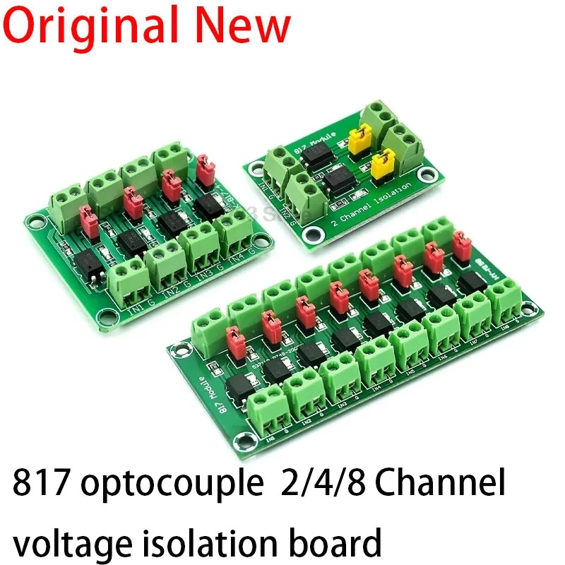 PC817 3.6-30V 2 4 Channel Optocoupler Isolation Board Voltage Converter Adapter Module Driver Photoelectric Isolated Module 817