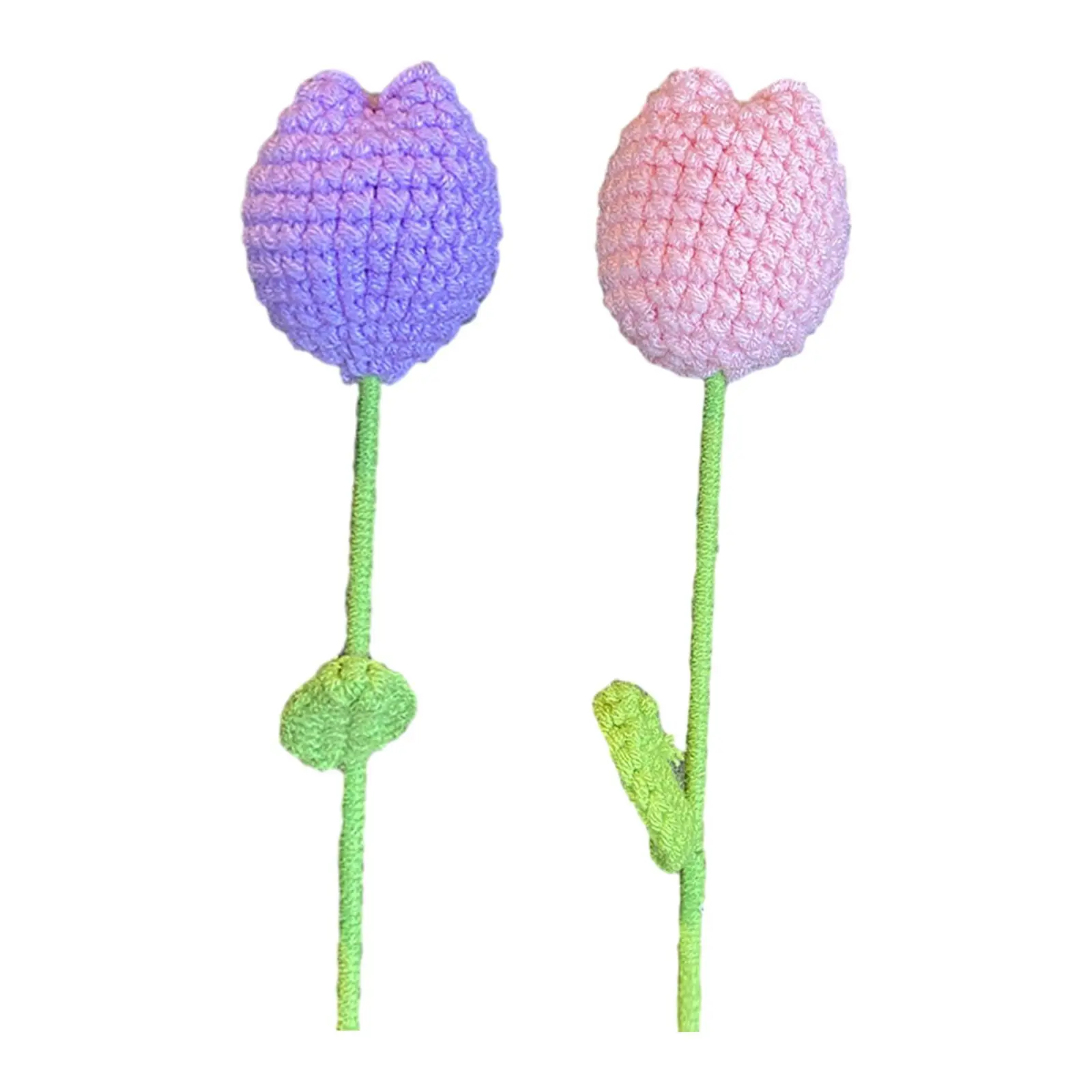 Crochet Flower Artificial Flower Elegant Exquisite Eternal Blessing Handmade Knitted Flower for Family, Friends and Neighbors