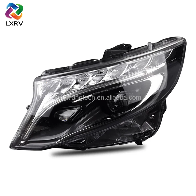 

LXRV for Mercedes-Benz Vito V260 2016-2023 Upgrade Accessories W447 Headlight Head Light ABS 6000K White LED Front Lamp