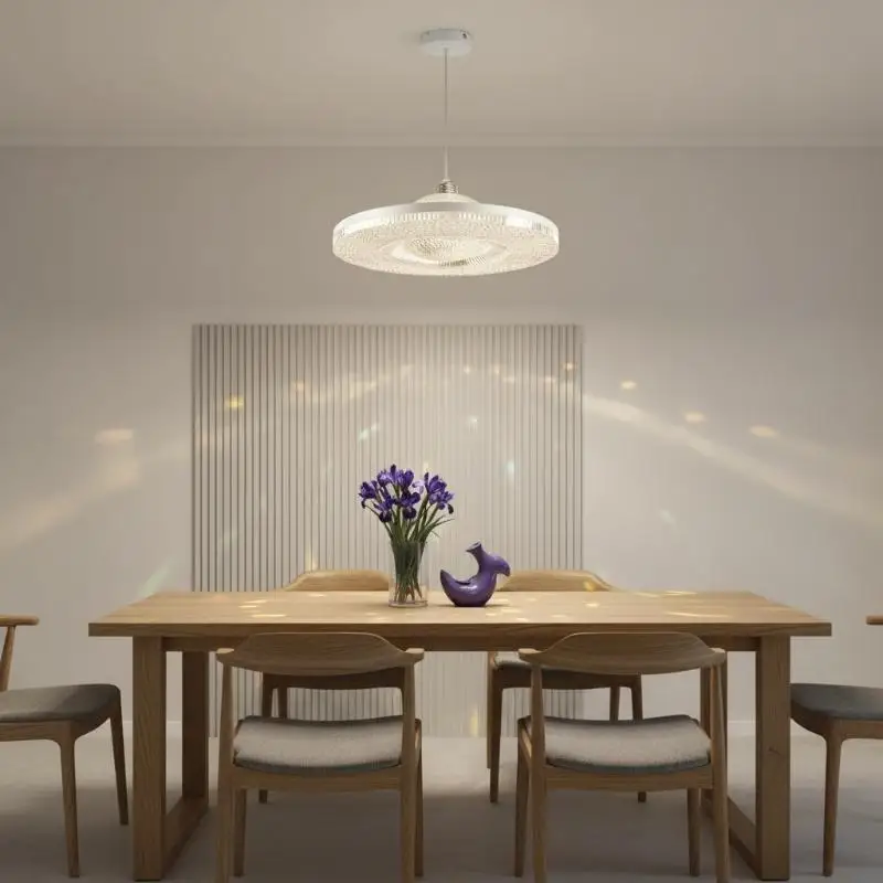 E27 LED Crystal UFO Light Bulb 1Pcs Ceiling Light Fixture Super Bright for Bedroom Study Room Energy Saving Home Decor