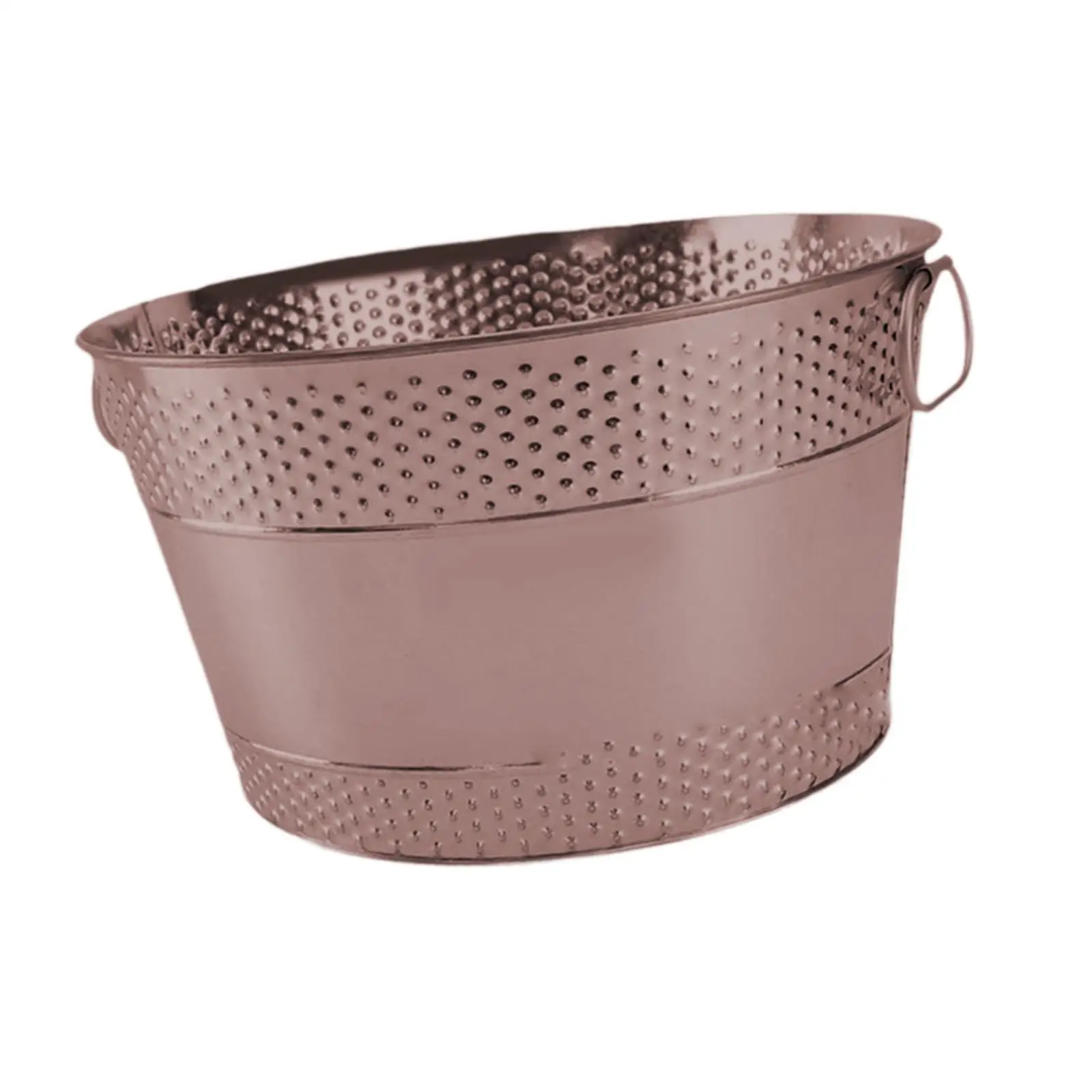 Ice Bucket Galvanized Iron Tub Lightweight Holder Organizer Portable Rustic Beverage Tub for Champagne Hotel Beer Party Bar