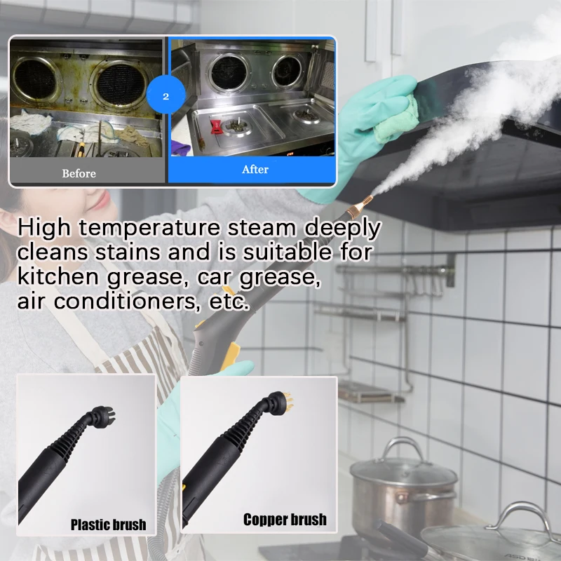 Multifunctional Easy home dry and wet steam hand held kitchen auto car detailing steam cleaner machine