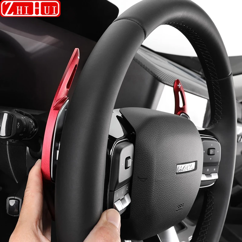 Fotografia 6: Liga de alumínio Volante Shifter Paddle, Prolongado Paddle para Haval Dargo I 2022-2024 1st Gen, Car Styling, Auto Acessórios